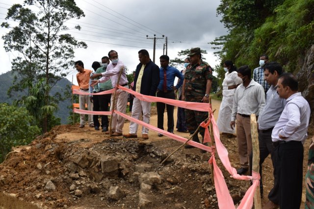 Field visit to affected areas in Ambagamuwa Korale Divisional secretariat Division